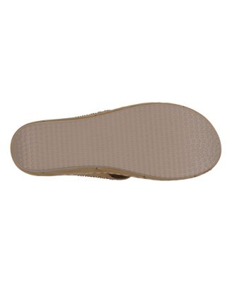 Women's Santiago Perforated Studded Slip-On Wedge Sandals