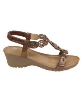 Women's Damaris Embellished Slingback Wedge Sandals