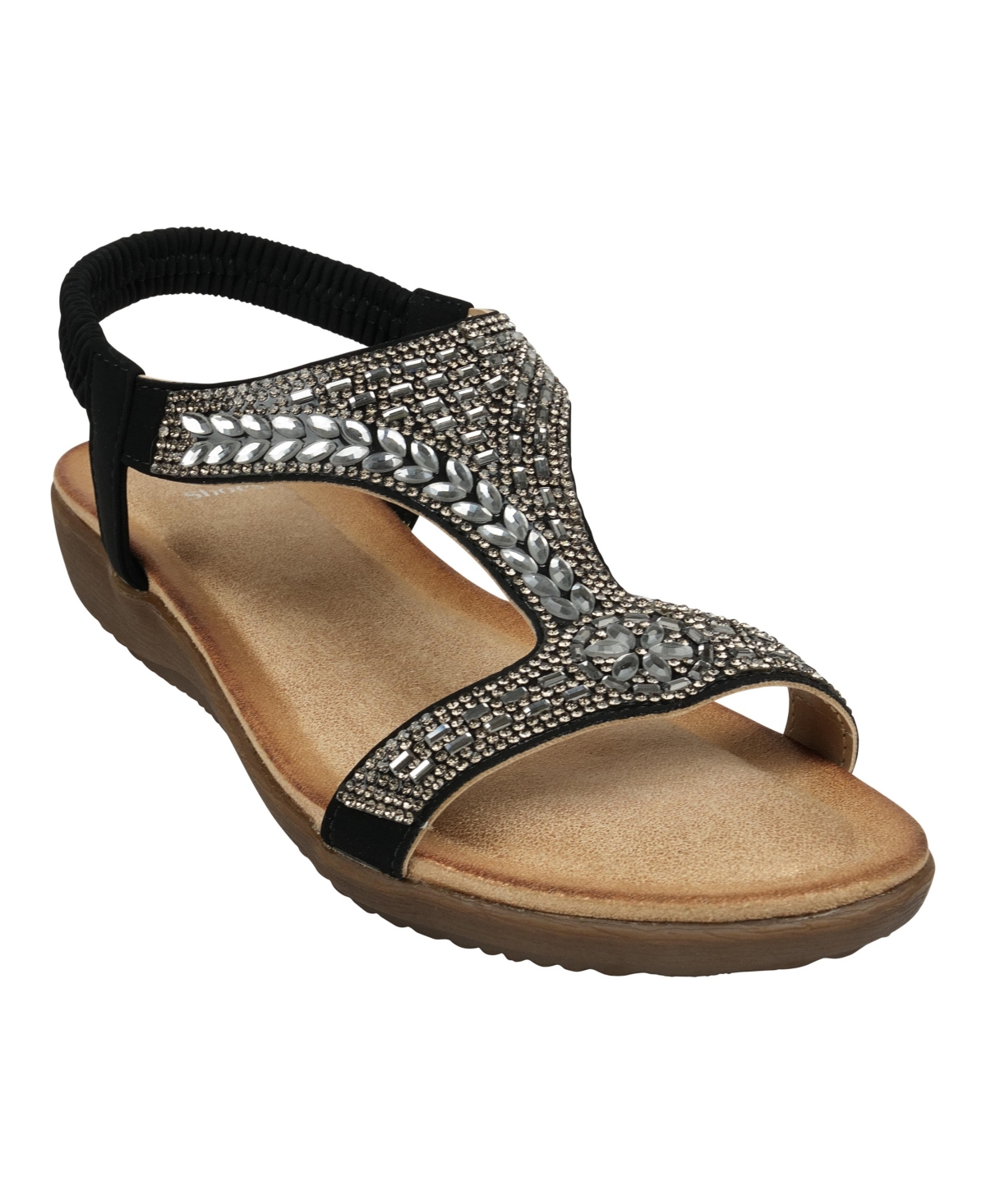 Women's Wynn Embellished Flat Sandals - Gold