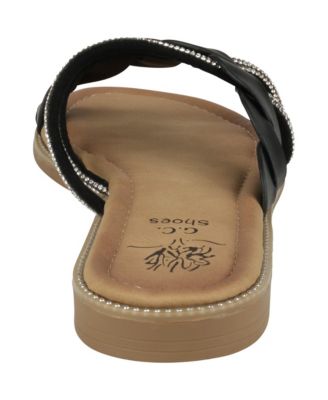 Women's Jolie Strappy Embellished Slip On Flat Sandals