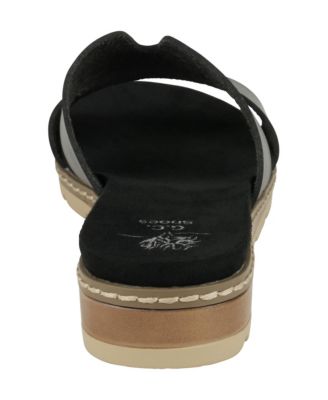 Women's Nellie Cut Out Slide Flat Sandals