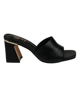 Women's Soho Square Toe Block Heel Dress Sandals