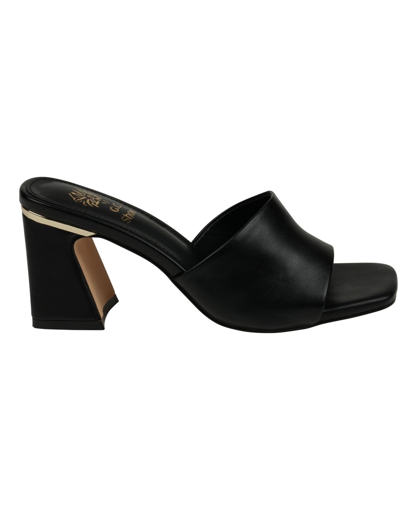 Женские сандалии GC Shoes Soho Square Toe Block Heel Dress Sandals, цвет: Чёрный — фото 2