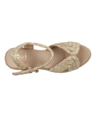 Women's Maya Raffia Platform Wedge Sandals