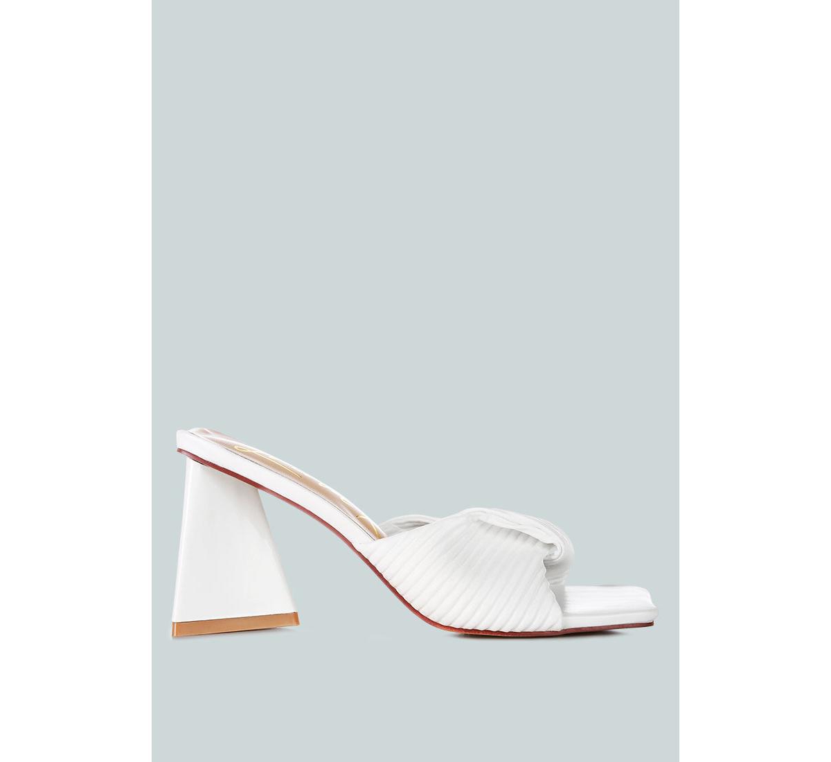 London Rag Cupid Kiss Pleated Twist Strap Sandals