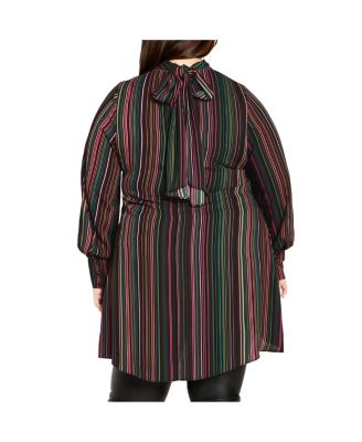 Plus Size Illusion Tunic Top