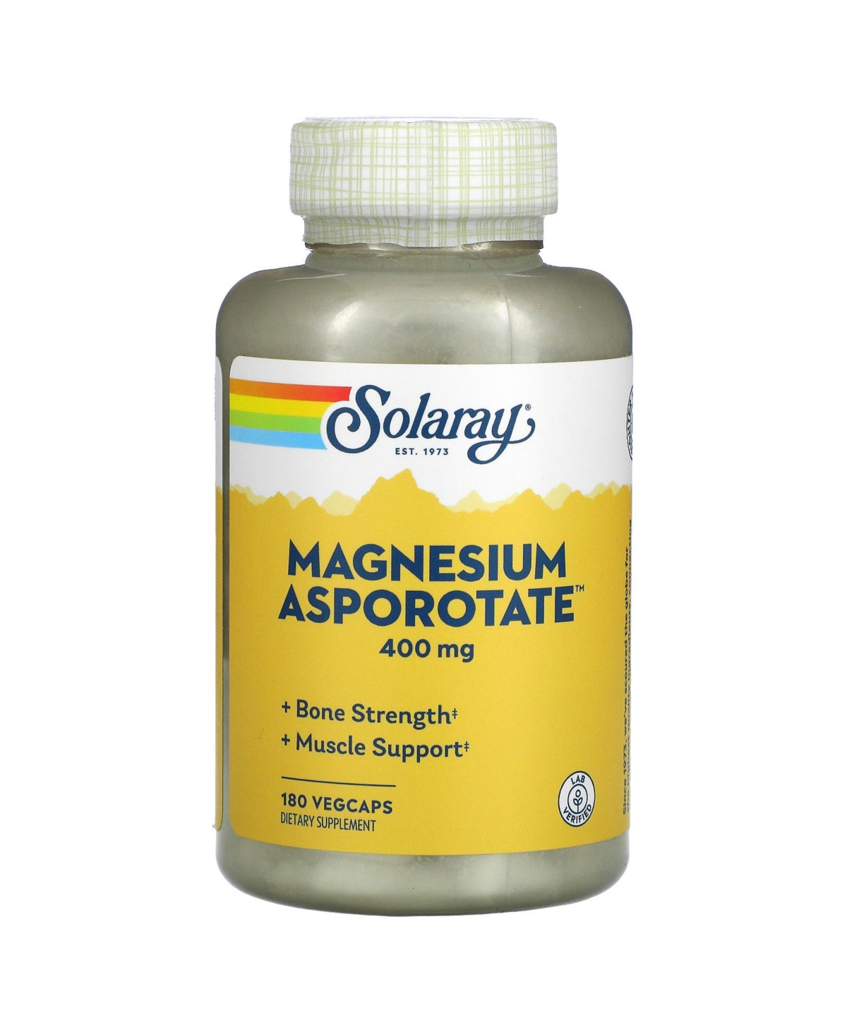 Magnesium Asporotate 400 mg - 180 VegCaps (200 mg per Capsule) - Open Miscellaneous