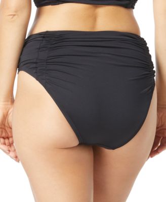 Women's Shirred-Waist Bikini Bottoms 