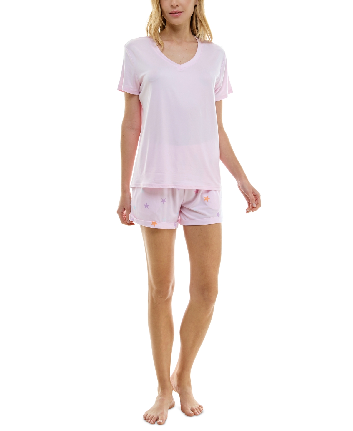 Shop Roudelain Women's Short-sleeve Boxy Pajama Top In Cherry Blossom