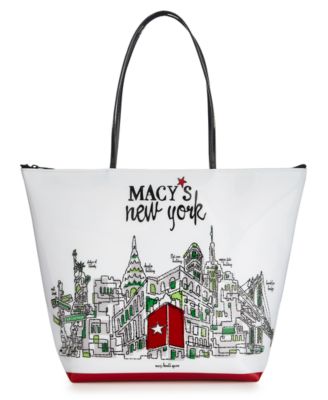 Dani Accessories - Macy's New York Skyline Zip Tote