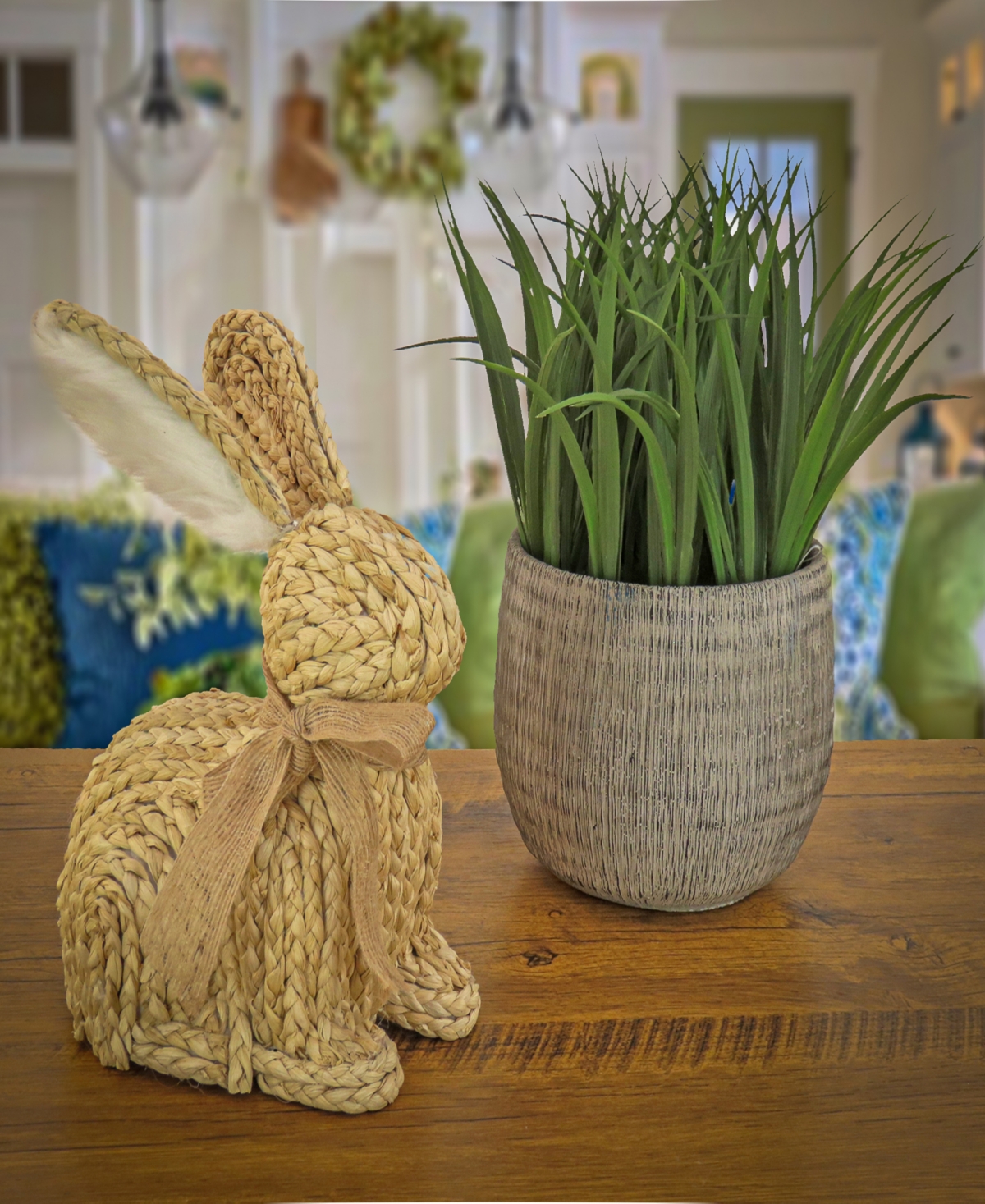 National Tree Company Braided Bunny Decor
