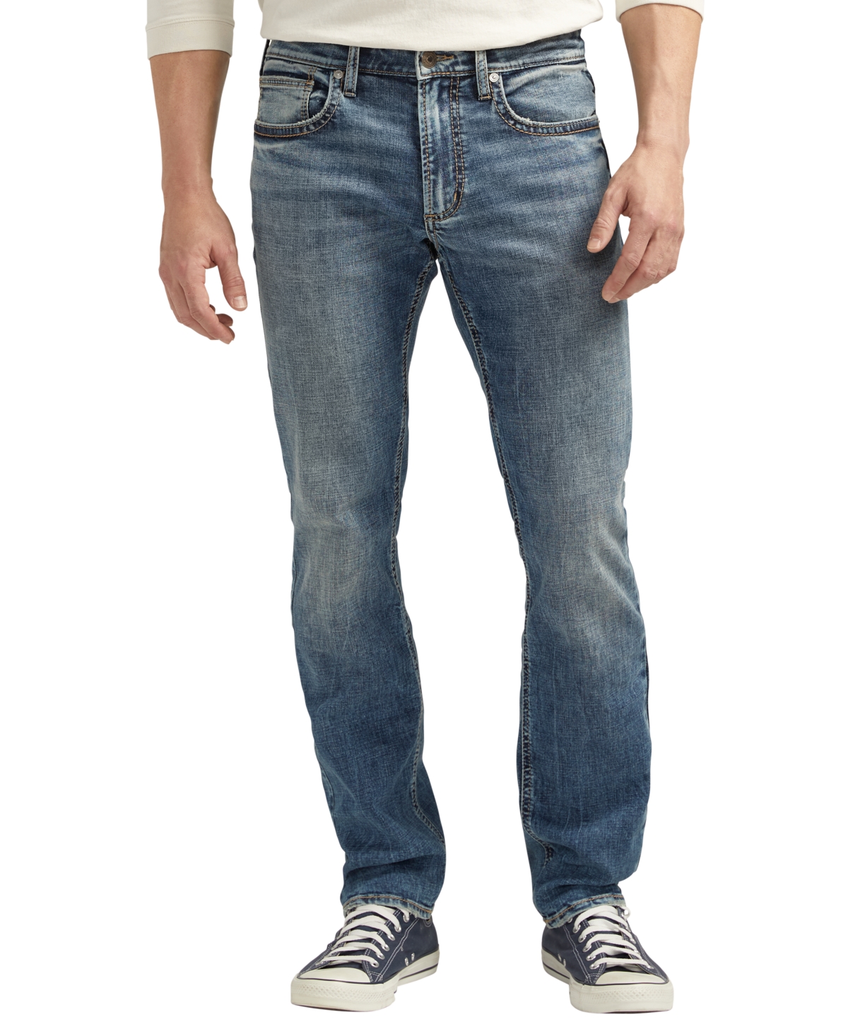 Shop Silver Jeans Co. Men's Konrad Slim Fit Slim Leg Jeans In Indigo