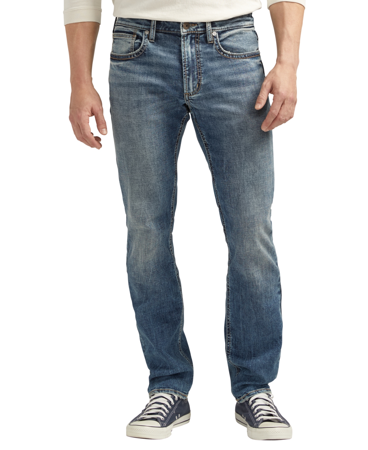 SILVER JEANS CO. MEN'S KONRAD SLIM FIT SLIM LEG JEANS 