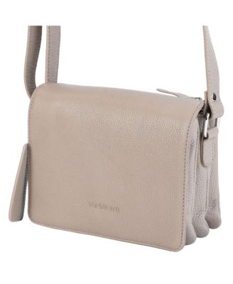 Pebble Leather Connie Crossbody Handbag