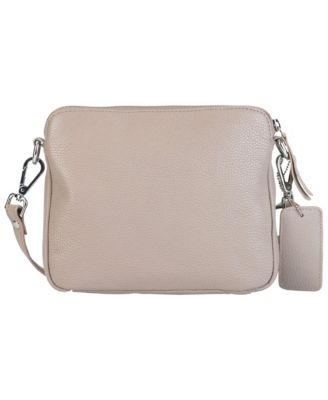 Pebbled Collection Valerie Leather Mini Crossbody Bag