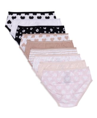Little & Big Girls Graphic Basics Brief Underwear, Pack of 9