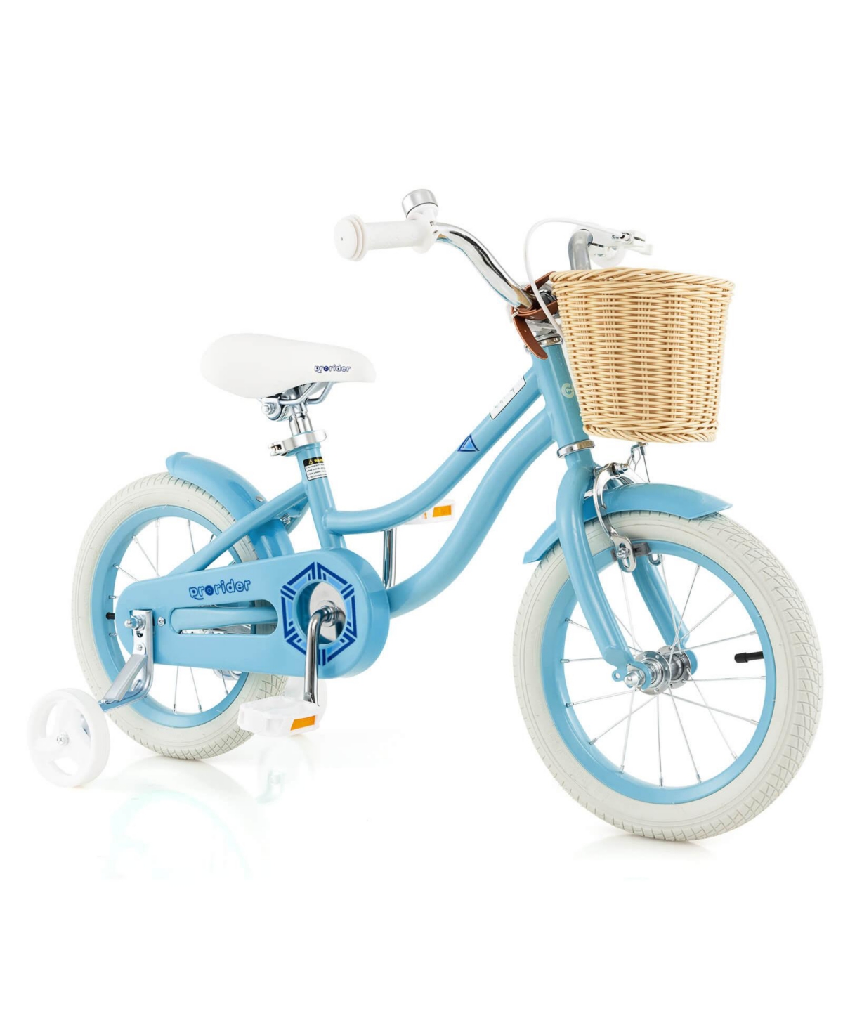 Costway Kid's Bike with Training Wheels Adjustable Handlebar Seat Handbrake