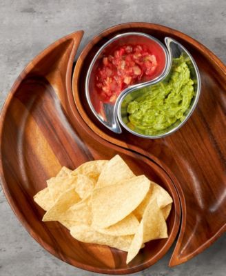 Yin Yang Chip and Dip Set, 4 Pieces