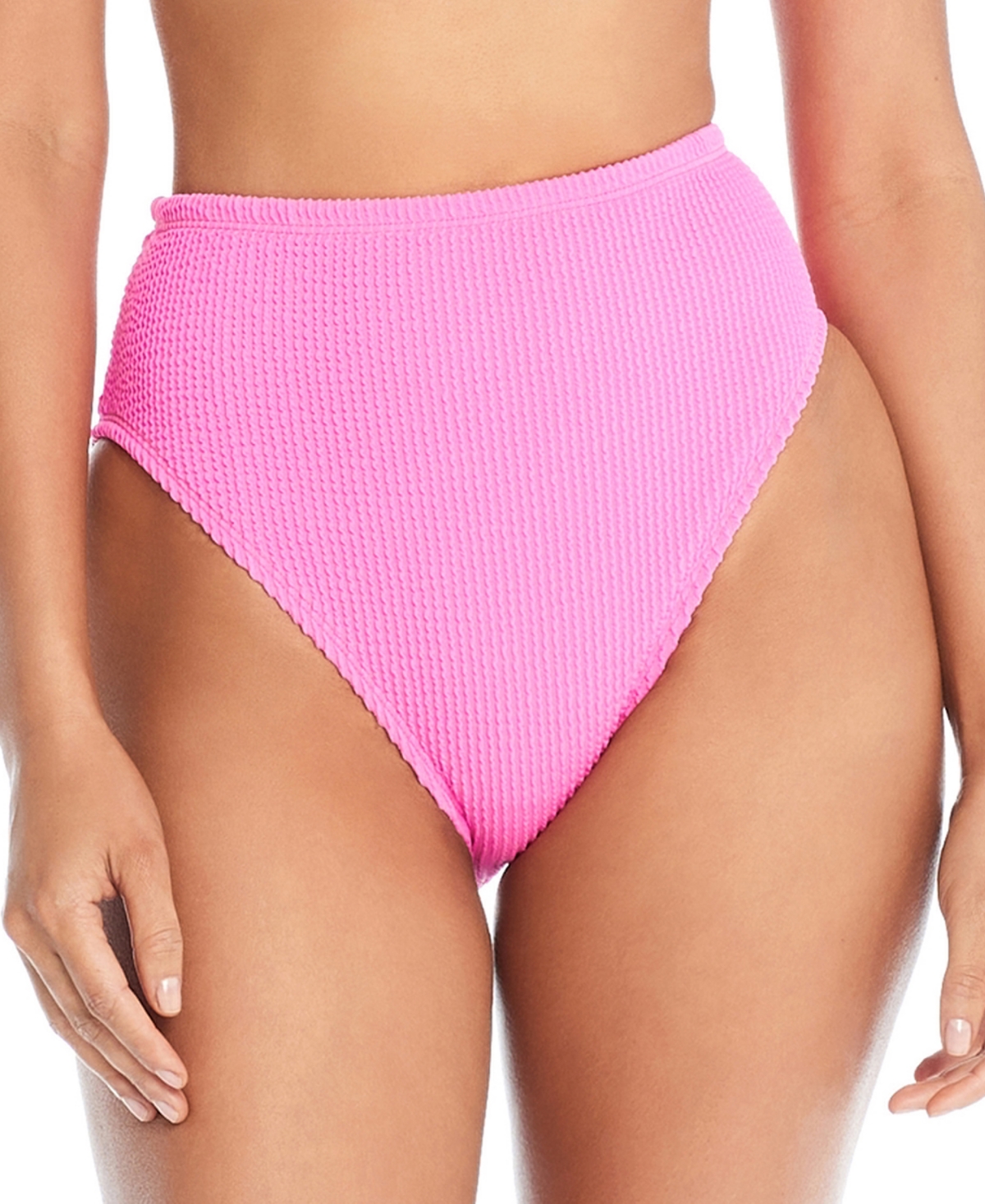 Women's High-Waist Bikini Bottoms - Castro Pink