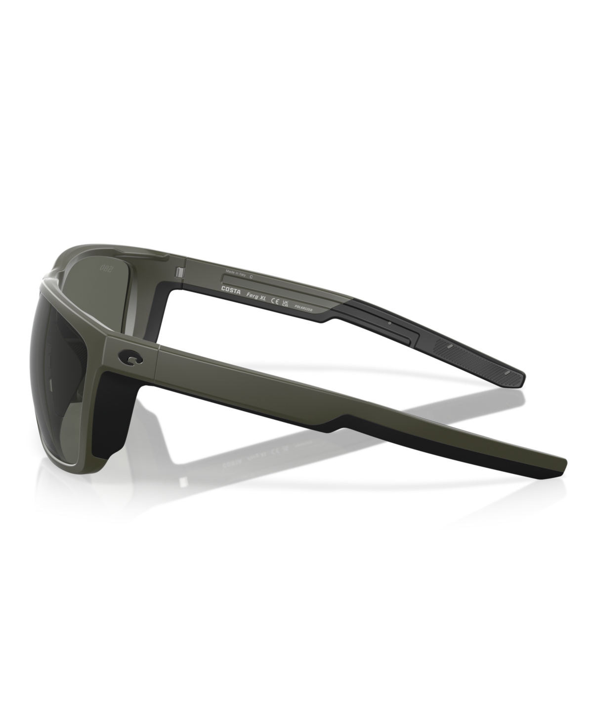 Shop Costa Del Mar Men's Polarized Sunglasses, Ferg Xl 6s9012 In Matte Olive