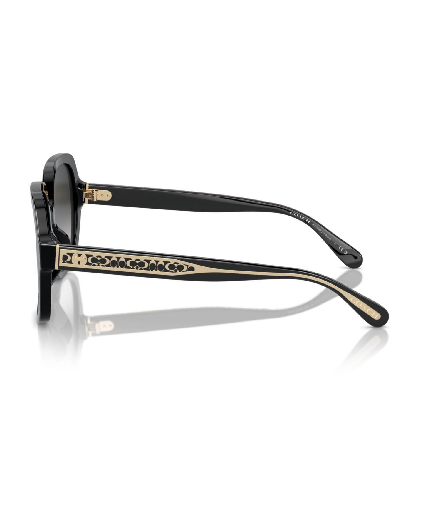 Женские солнцезащитные очки COACH Sunglasses, Cr614 Hc8395U, цвет: Чёрный — фото 2