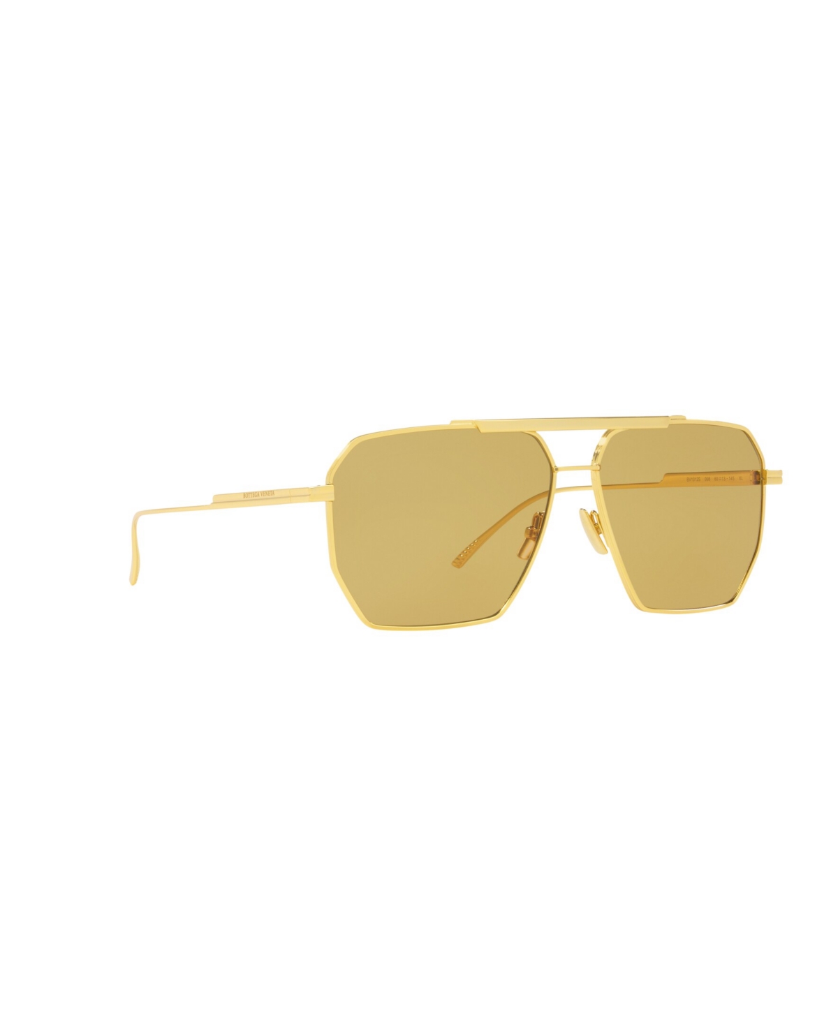 Shop Bottega Veneta Men's Sunglasses, Bv1012s In Gold Light