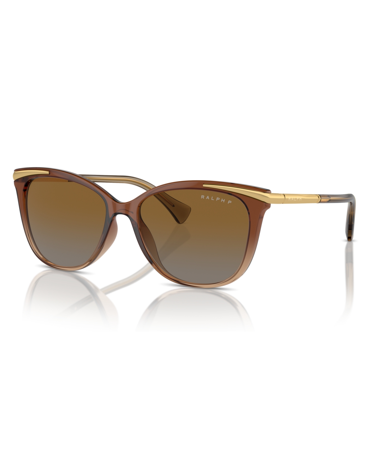 Women's Polarized Sunglasses, Ra5309U - Transparent Light Brown