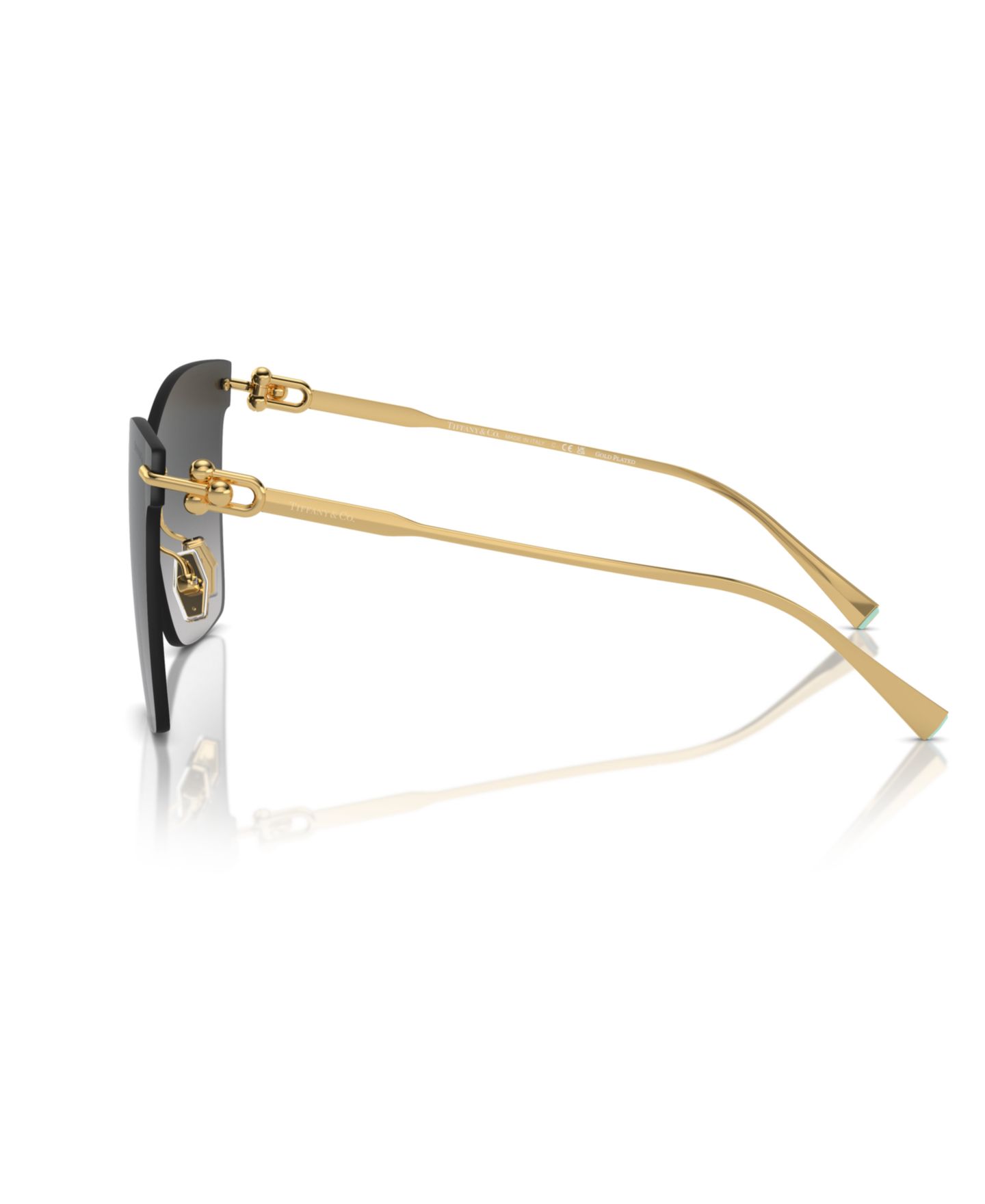 Женские солнцезащитные очки Tiffany & Co. Sunglasses, Tf3103K, цвет: Позолоченный — фото 4