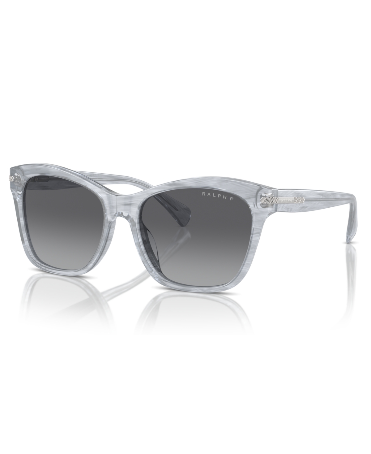 Women's Polarized Sunglasses, Ra5310U - Striped Gray