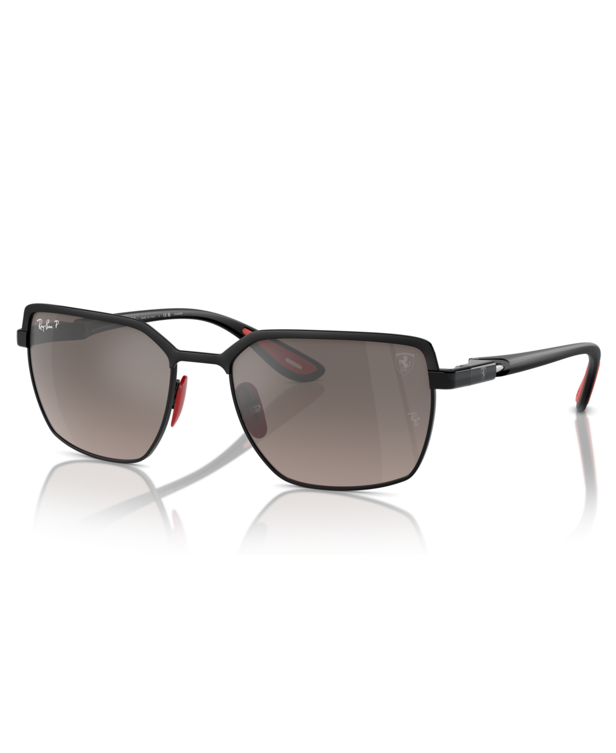 Shop Ray Ban Unisex Polarized Sunglasses, Rb3743m In Black On Black