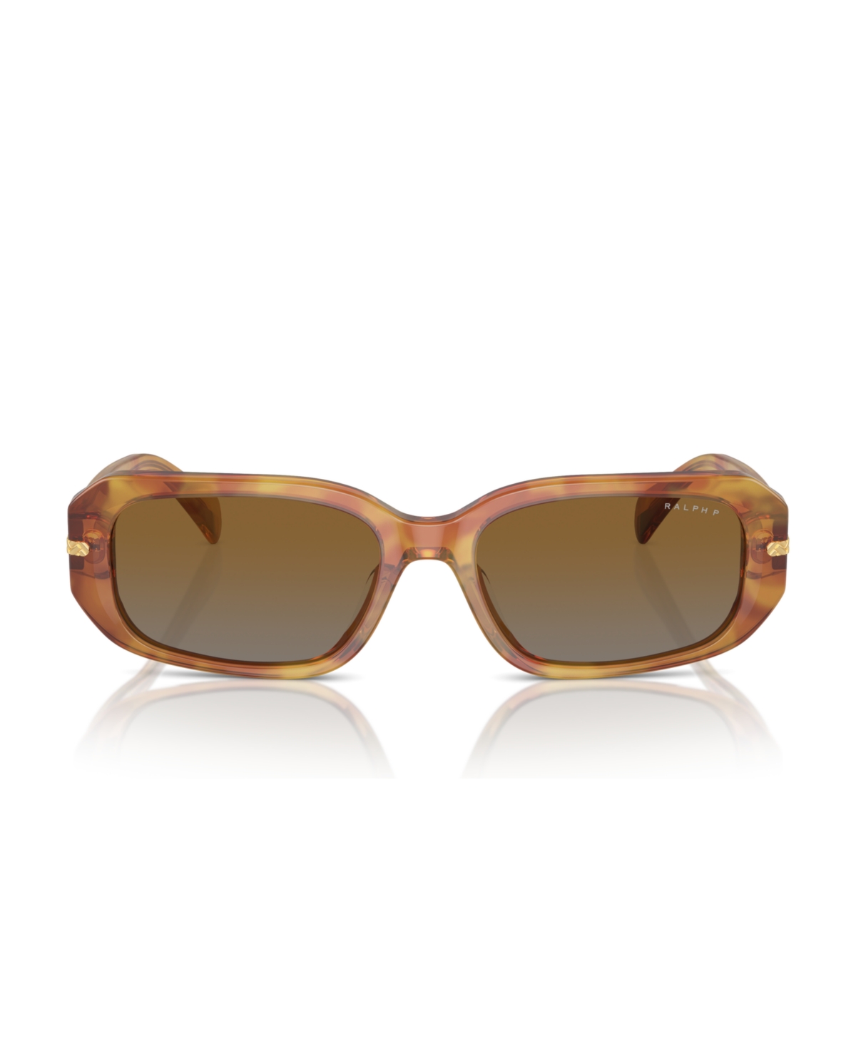 Shop Ralph Lauren Women's Polarized Sunglasses, Ra5311u In Shiny Honey Havana
