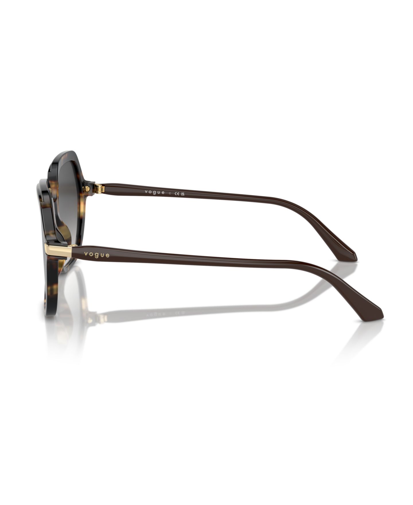 Женские солнцезащитные очки Vogue Eyewear Sunglasses, Vo5561S, цвет: Жёлтый черепаховый — фото 5