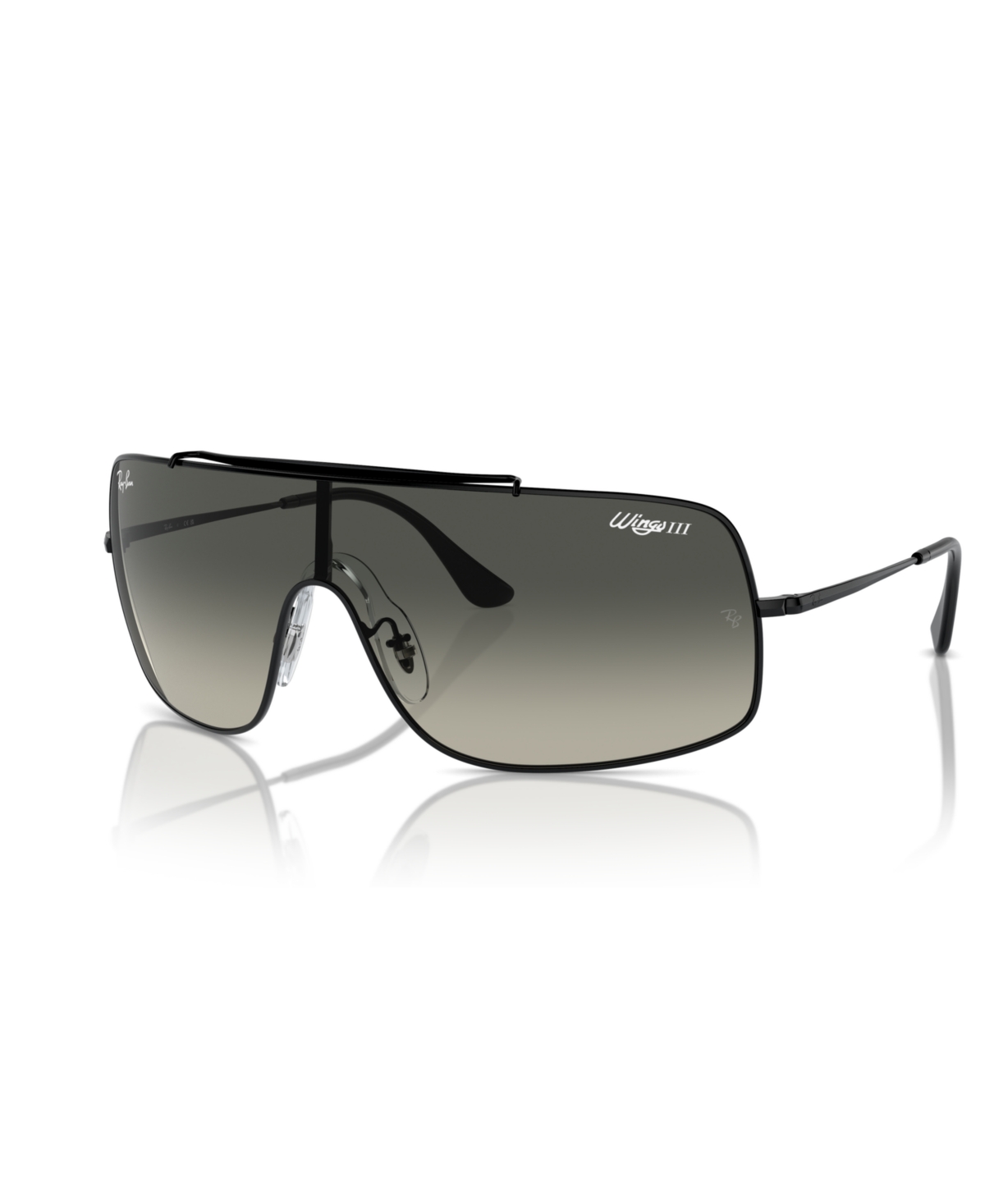 Shop Ray Ban Unisex Sunglasses, Wings Iii Rb3897 In Black