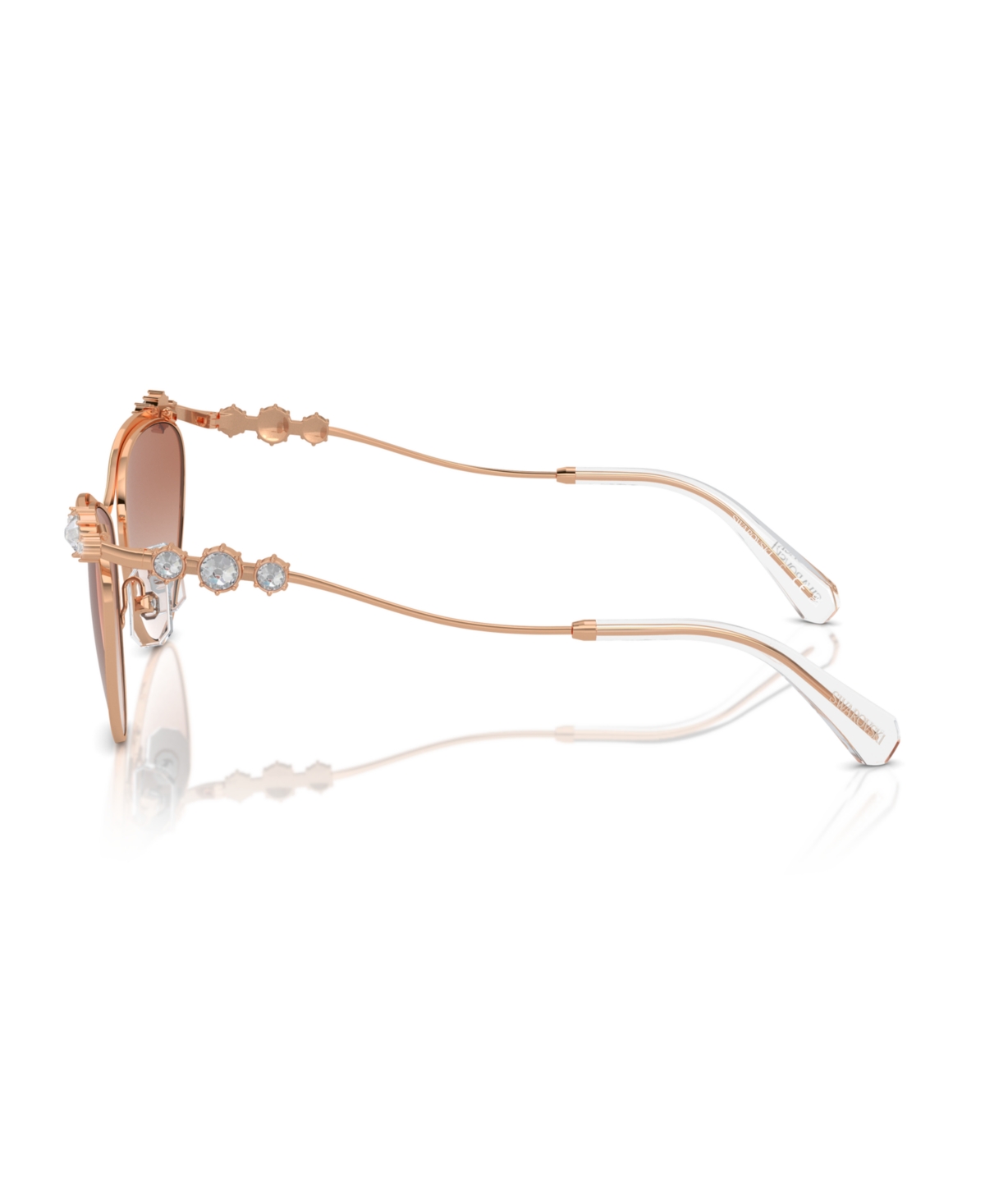 Swarovski Sk 7017 401413 58mm Womens Cat-eye Sunglasses In Rose Gold