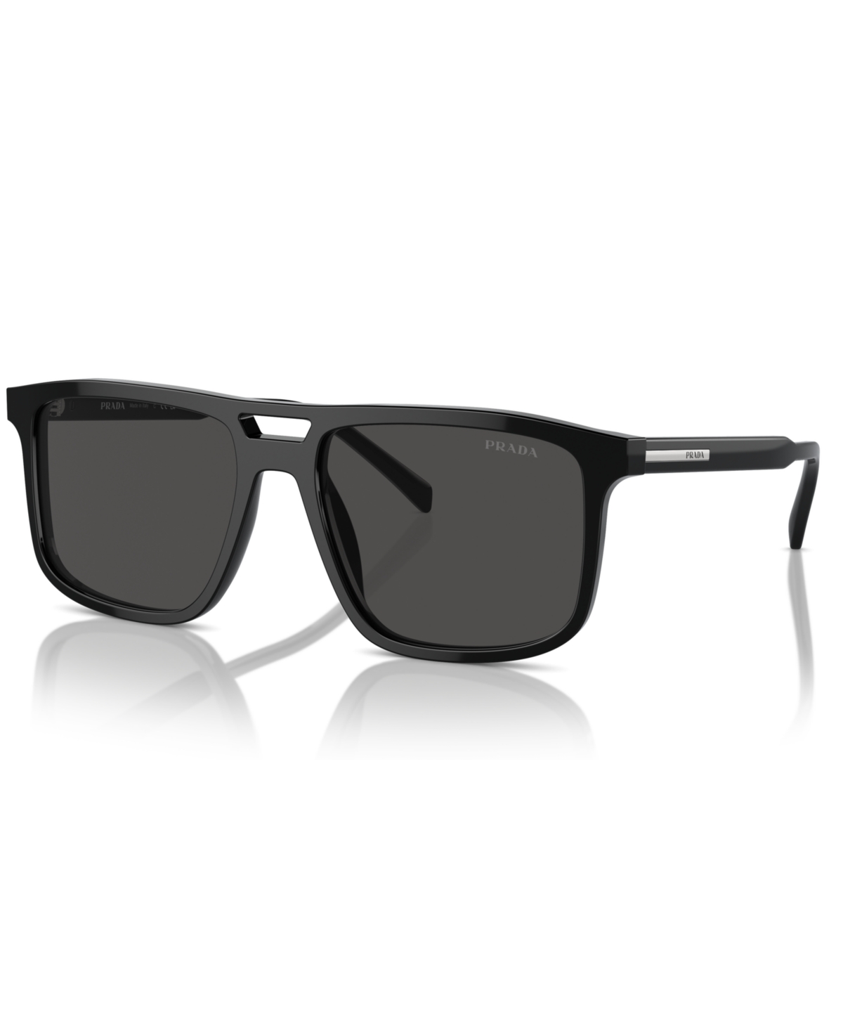 Shop Prada Men's Sunglasses, Pr A22s In Black