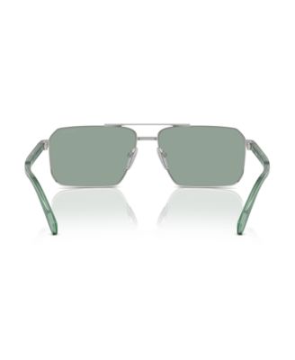 Iconic Plaque Rectangle Men's Sunglasses, PR A57S