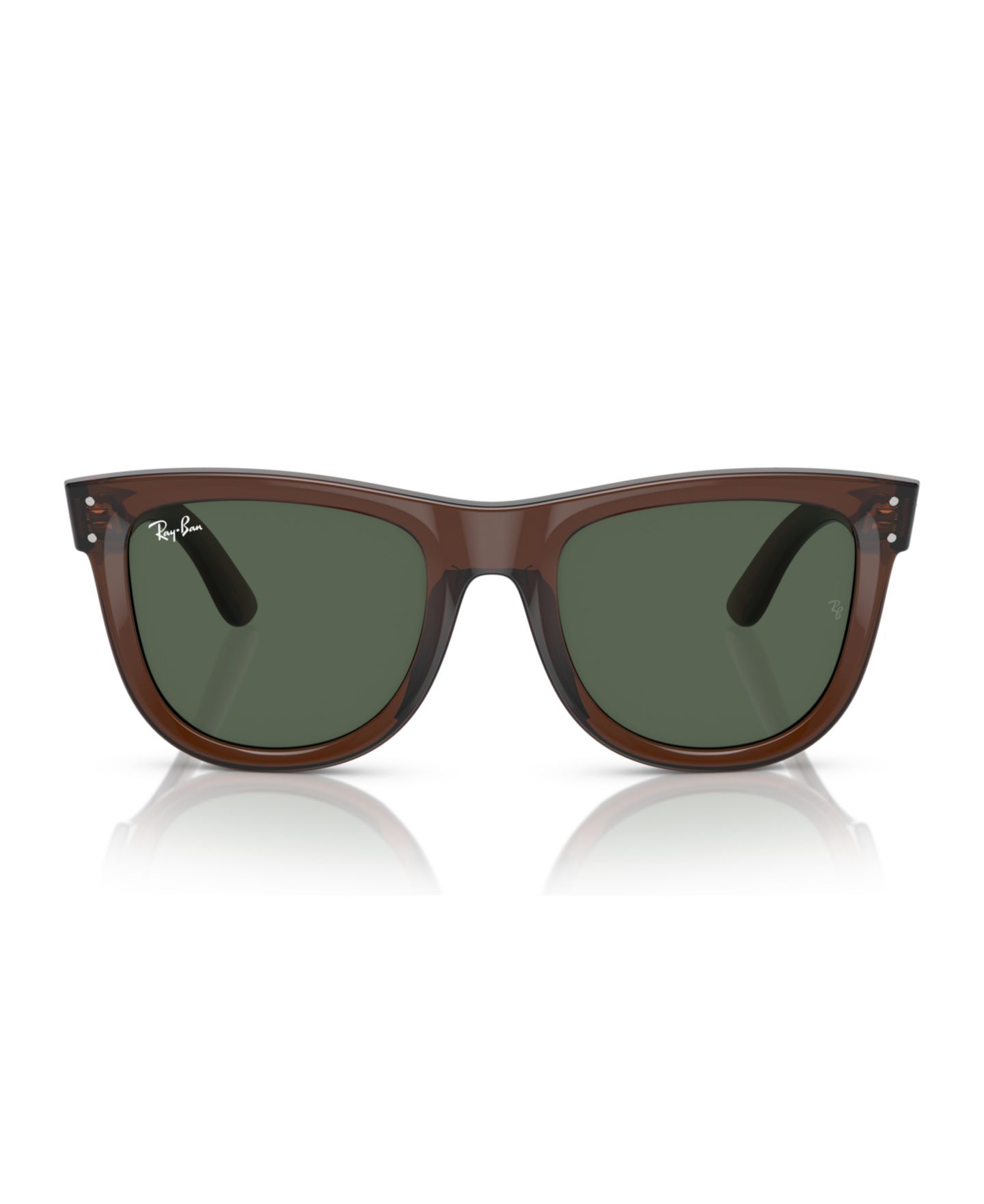 Солнцезащитные очки Ray-Ban Unisex Sunglasses, Wayfarer Reverse, цвет: Прозрачный коричневый — фото 2