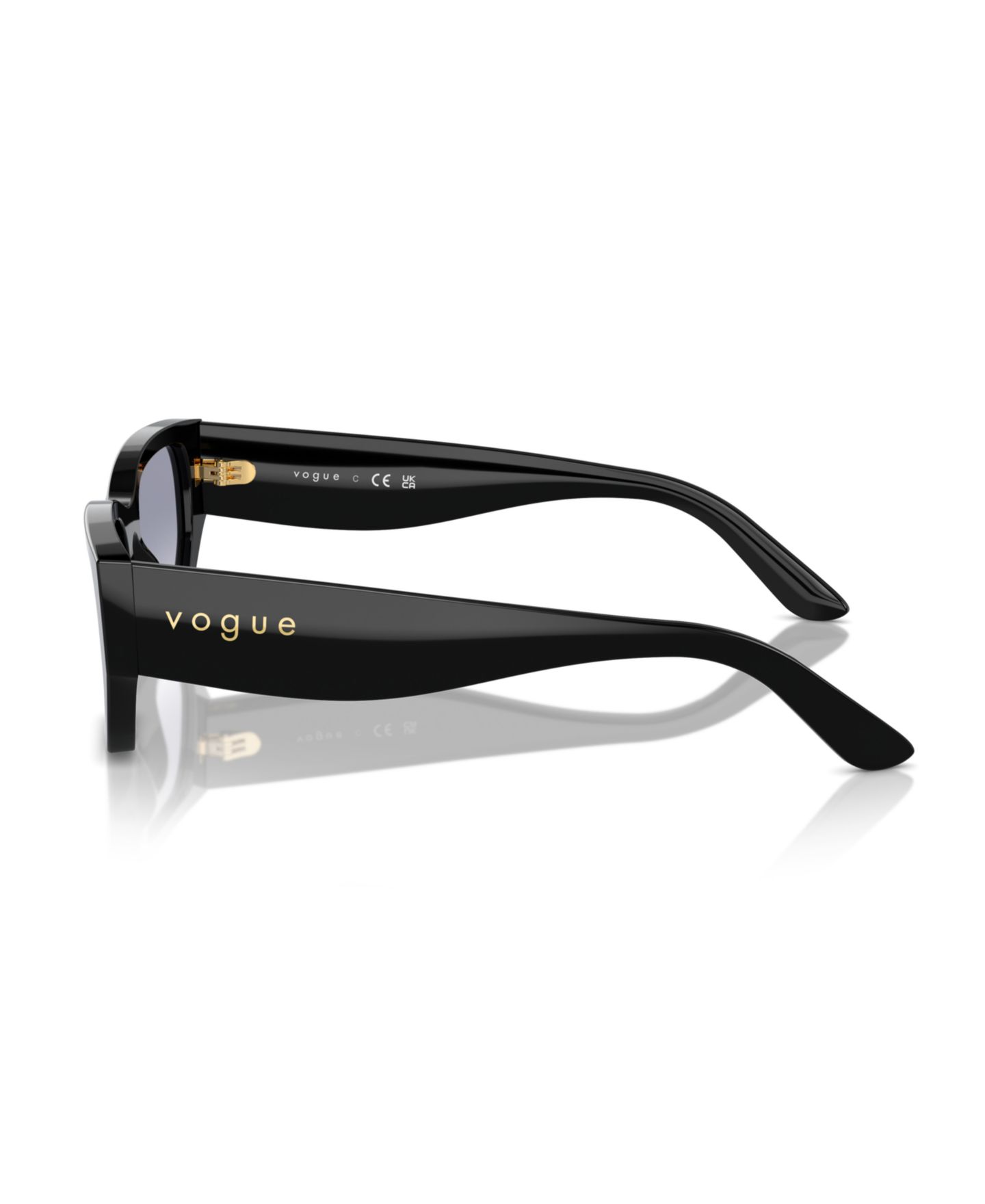 Женские солнцезащитные очки Vogue Eyewear Rectangle Sunglasses VO5586S, цвет: Чёрный — фото 3
