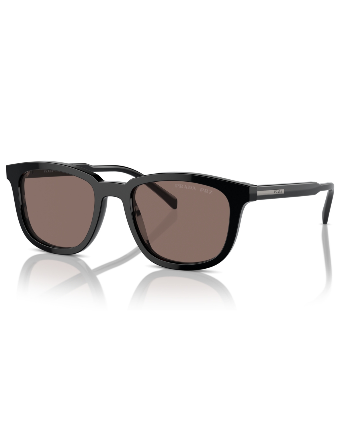 Shop Prada Men's Polarized Sunglasses, Pr A21s In Black