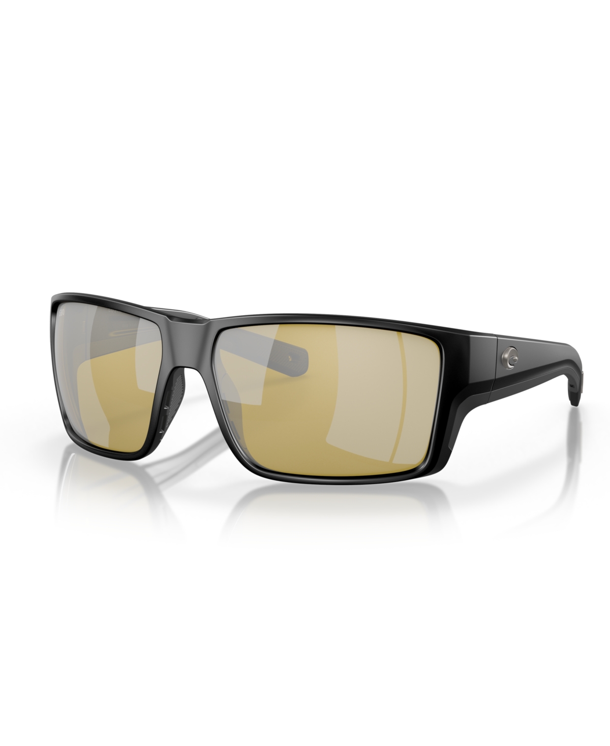 Costa Del Mar Men's Polarized Sunglasses, Reefton Pro 6s9080 In Matte Black,silver