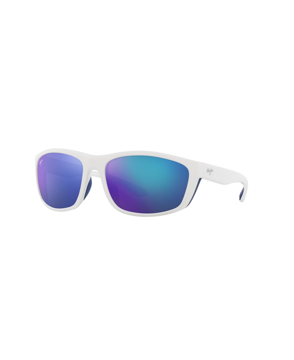 Maui Jim Unisex Polarized Sunglasses, Nuu Landing Mj000735 In White Blue