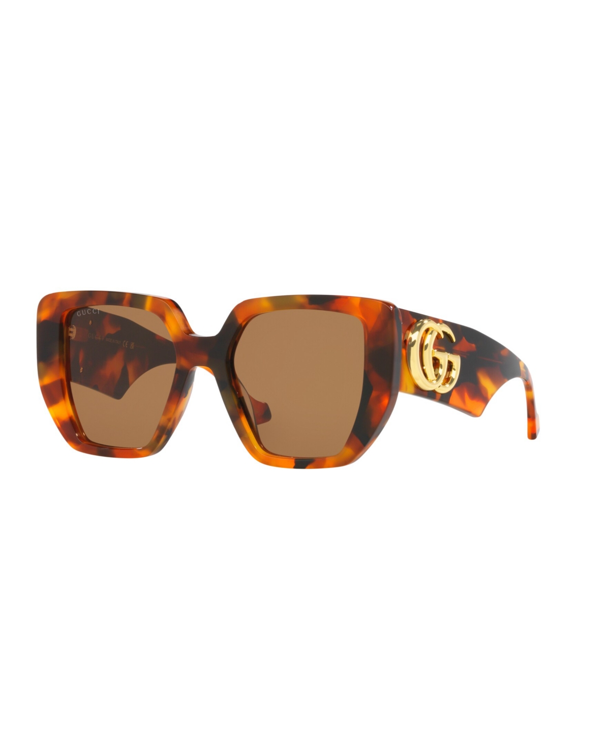 Shop Gucci Women's Sunglasses, Gg0956s In Tortoise Black