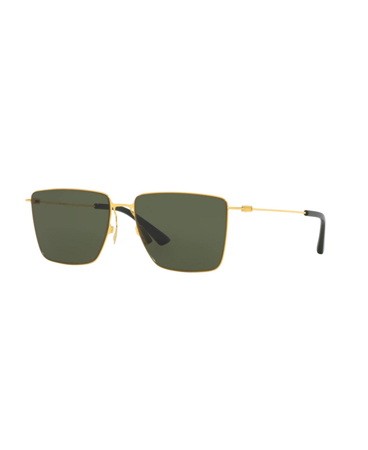 Shop Bottega Veneta Men's Sunglasses, Bv1267s In Gold,green