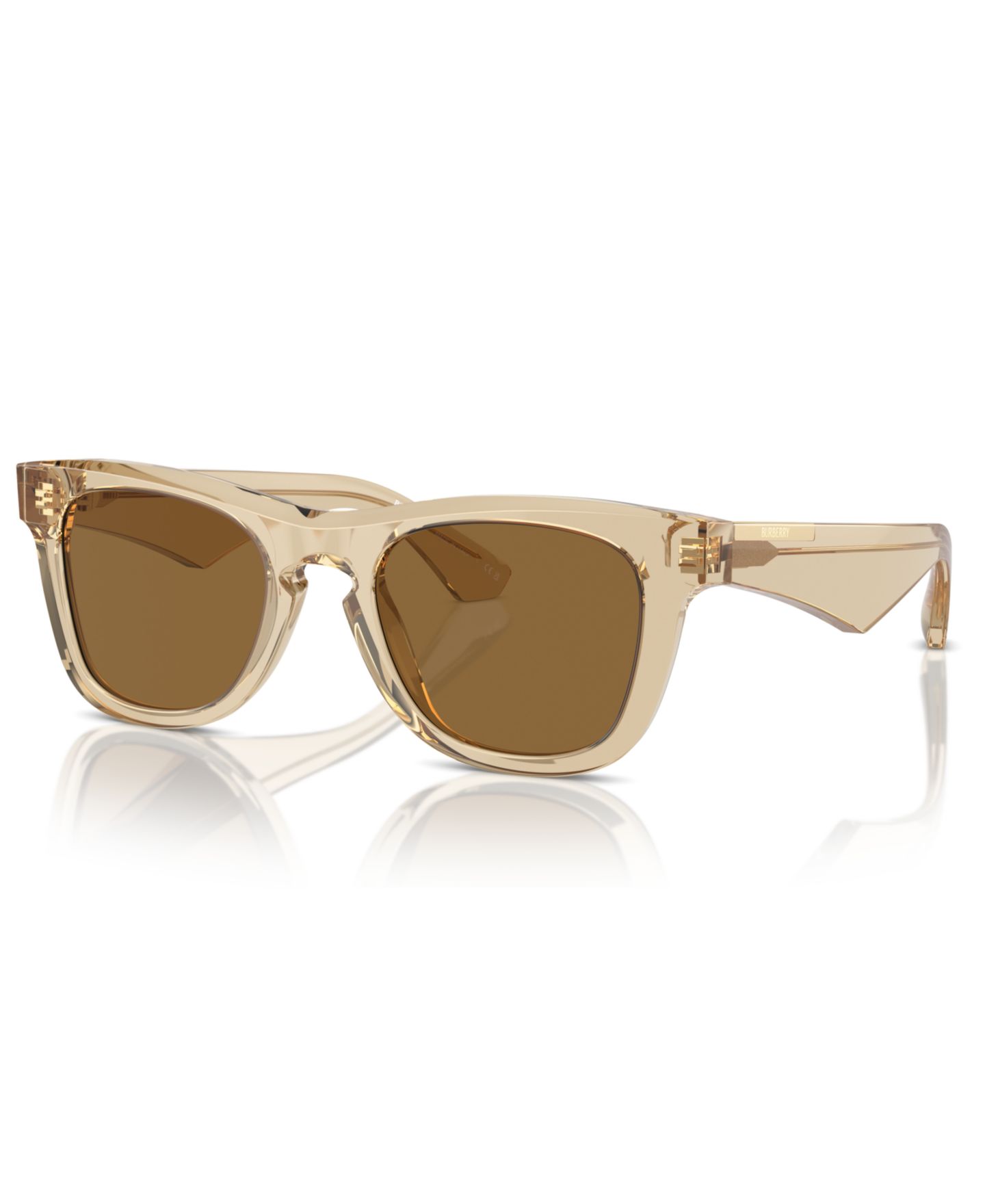 Мужские солнцезащитные очки Burberry Sunglasses, BE4426, цвет: Бежевый / Коричневый — фото 1