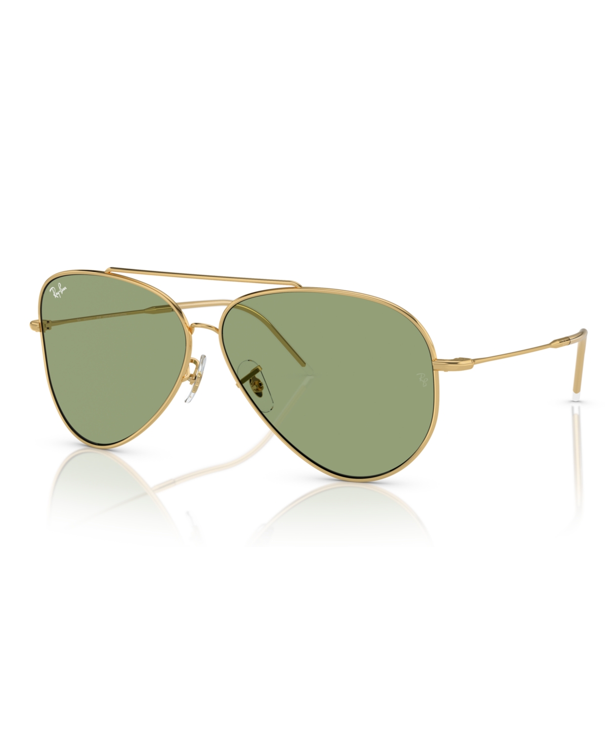 Ray Ban Unisex Sunglasses, Aviator Reverse Rbr0101 In Green