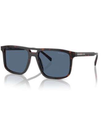 Iconic Plaque Rectangular Men's Sunglasses, PR A22S