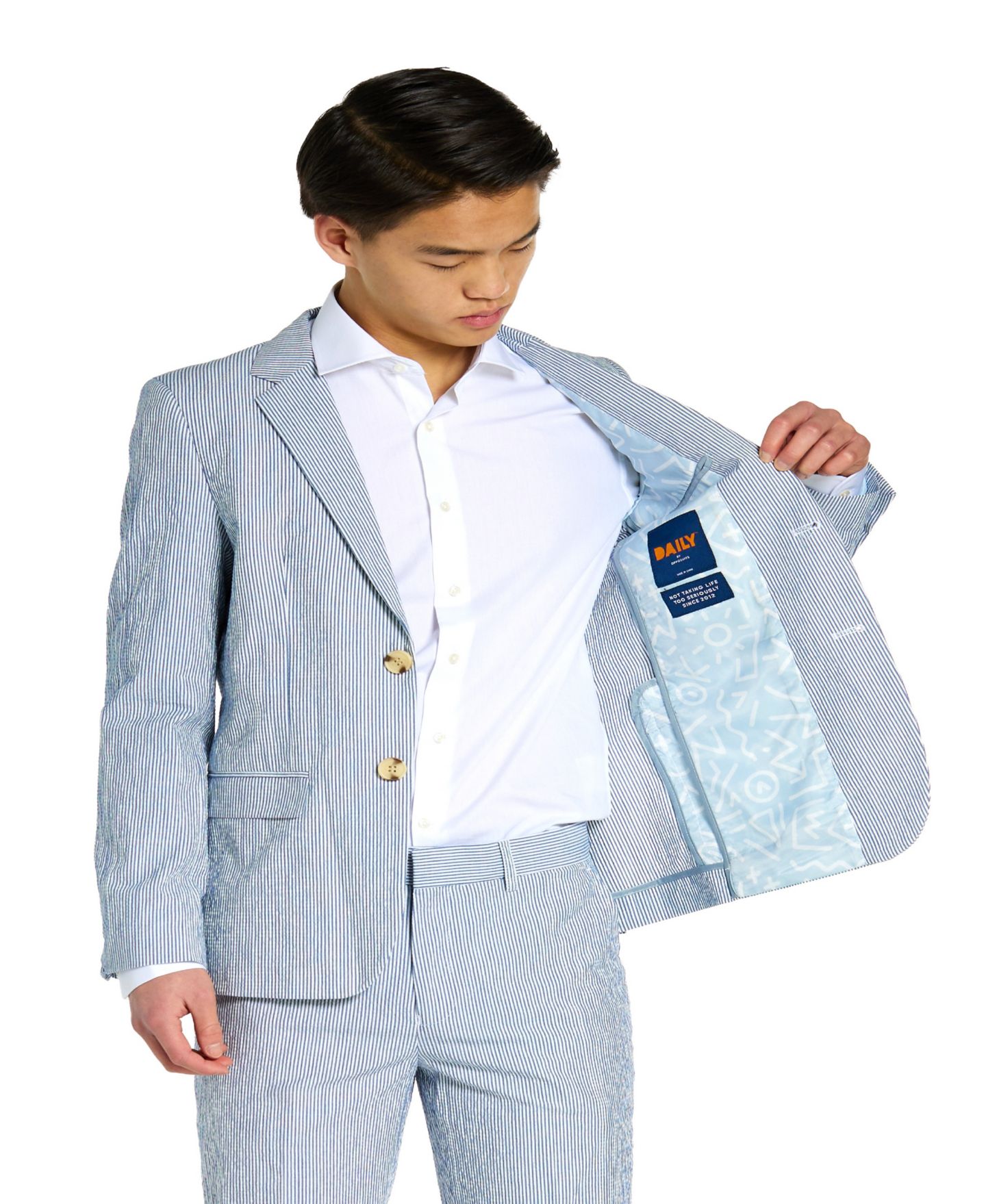 Детский костюм OppoSuits Daily из сирсакера, для мальчика — фото 2