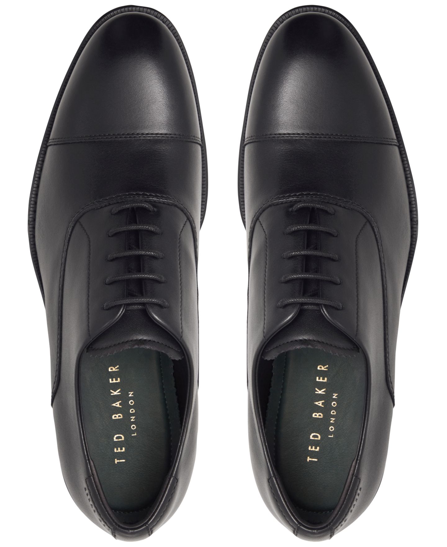 Мужские туфли Ted Baker Oxford Dress Shoes, цвет: Чёрный — фото 6