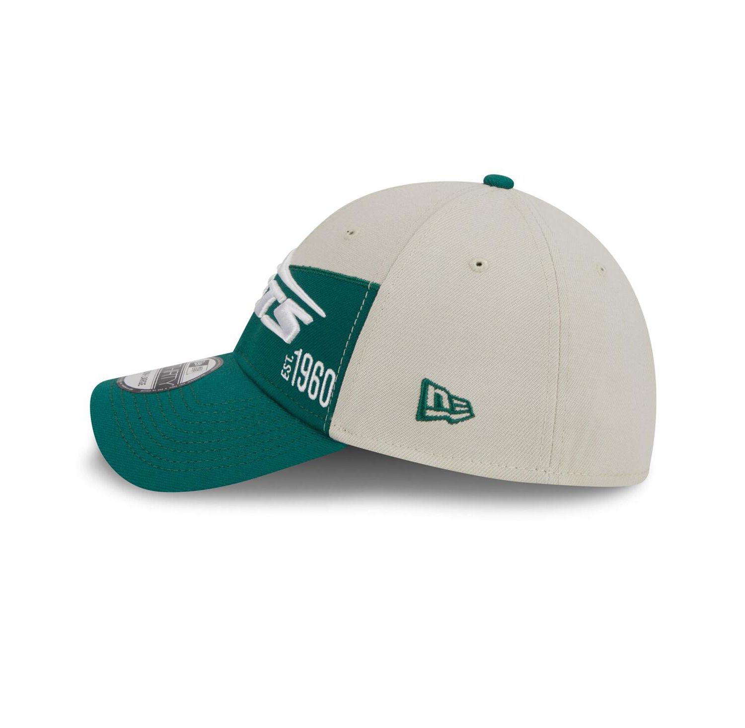 Men's Cream, Kelly Green New York Jets 2023 Sideline Historic 39THIRTY Flex Hat