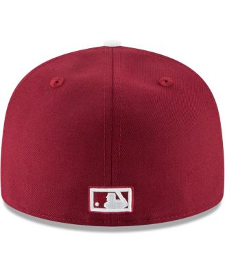 Men's Maroon Philadelphia Phillies Cooperstown Collection Wool 59FIFTY Fitted Hat